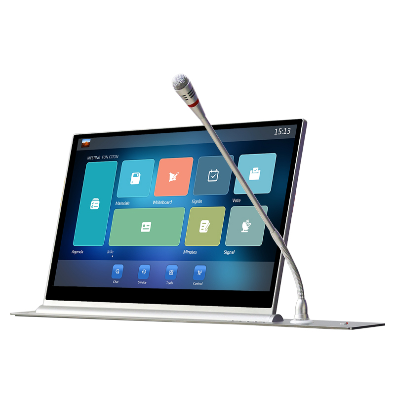 எல்சிடி மானிட்டர் லிஃப்ட் மறைக்கப்பட்ட டேபிள் பேப்பர்லெஸ் மாநாட்டு அமைப்பு